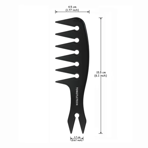 Miniatura 2 de Peine de textura – Peines de dientes anchos para hombre, cepillos de peinado para mujeres y hombres, peines de cabeza de aceite para la mayoría