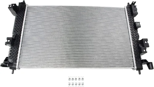 Miniatura 173 de TRQ Radiador de 1 fila de núcleo de aluminio de 26.5 pulgadas de ancho de núcleo compatible con Chevrolet Captiva Sport 2012-2015 Saturn Vue