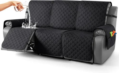 Miniatura 24 de TAOCOCO Fundas reclinables 100% impermeables, con correas para las piernas, funda de sofá reclinable reversible para silla reclinable, protector