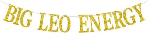 Miniatura 8 de Big Leo - Cartel energético, horóscopo Leo julio/agosto, decoración de pastel de cumpleaños del zodiaco, temporada de Leo, 12 constelaciones