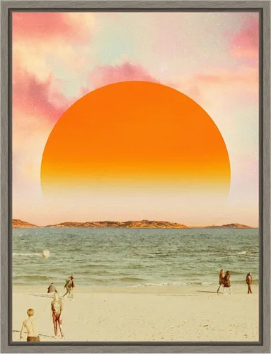 Miniatura 17 de Amanti Art Lienzo enmarcado para pared, 18 x 24 pulgadas, diseño retro de paisaje de sueños II, por Victoria Barnes, lienzo enmarcado para Sylvie