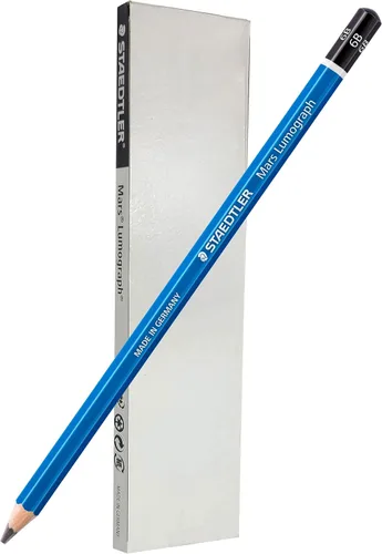 Miniatura 22 de STAEDTLER Mars Lumograph 2B - Lápiz de dibujo artístico de grafito, 6 lápices