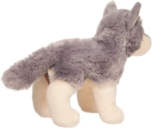 Miniatura 5 de Douglas Cuddle Toys, Lobo gris de peluche de 8 pulgadas