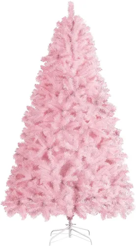 Miniatura 16 de Yaheetech - Árbol de pino artificial de Halloween negro de 4.5 pies, para decoración de fiestas en casa, oficina, fiestas, en interiores