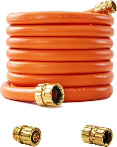 Manguera de jardín de 50 pies x 5/8 pulgadas, longitud personalizada, -40 °F a 150 °F, para todo tipo de clima, sin torceduras, flexible, 600