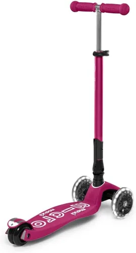 Miniatura 2 de Micro Kickboard – Maxi Deluxe plegable LED – Triciclo, inclinarse para dirigir, plegable para llevar – Micro patinete suizo diseñado para niños