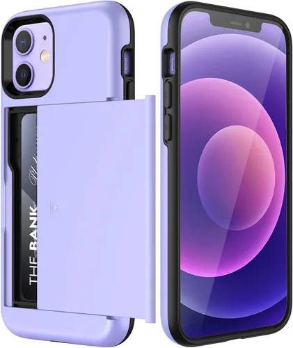 Miniatura 8 de JETech Funda tipo cartera para iPhone 12/12 Pro de 6.1 pulgadas con tarjetero, cubierta protectora a prueba de golpes de doble capa, ranura oculta