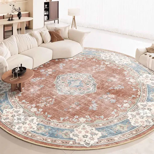 Miniatura 10 de Alfombra Verde MUJOO de 8'x10', Alfombras de Área para Sala de Estar, Alfombras Lavables, Alfombra Grande de Área, Alfombra Boho de Área de 8'x10