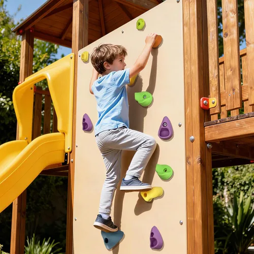 Miniatura 8 de 32 piezas de pared de escalada en roca para niños, soportes de escalada de pared de roca, kits de agarre de pared para escalada de adultos con 32