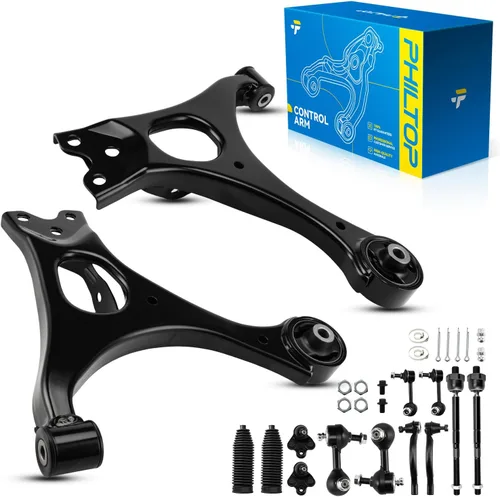 Miniatura 178 de PHILTOP Kit de suspensión delantera de 10 piezas, brazos de control inferiores con juntas de bola, eslabones de extremo de barra estabilizadora