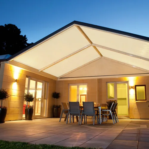 Miniatura 7 de E&K Sunrise - Toldo parasol de 5 x 22 pies, borde recto, 240 GSM, con ojales de anillo en D, bloqueo UV, para exteriores, pérgola, jardín, patio