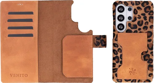 Miniatura 190 de Venito Florence - Funda de piel compatible con Samsung Galaxy S9, extra segura con bloqueo RFID, cartera desmontable para teléfono (gris decolorado)