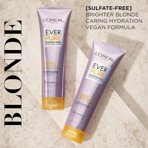 Miniatura 2 de L 'Oréal Paris Champú para rubios Everpure sin Sulfato, 8,5 onzas líquidas