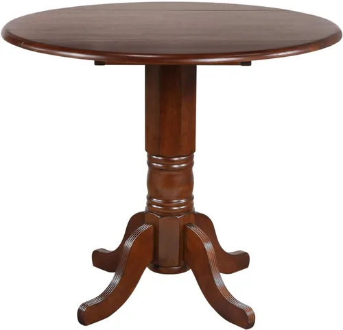 Miniatura 7 de Sunset Trading Andrews Mesa de comedor, acabado castaño envejecido