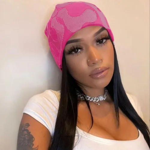 Miniatura 6 de HYPEHOME Y2k Beanie - Gorro de punto de invierno para mujer, gorro de calavera para hombre