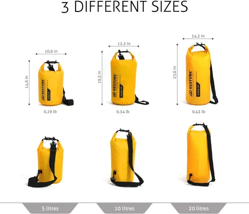 Miniatura 4 de restube Bolsa Seca Impermeable – Calidad Premium para Máxima Protección Versátil y Espaciosa Ideal para Viajes, Senderismo, Actividades