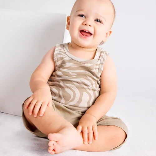 Miniatura 33 de HonestBaby Camisetas musculares sin mangas 100% algodón orgánico para bebés y niños pequeños, niñas