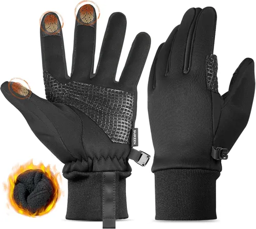 Miniatura 7 de Sukeen Guantes cálidos de invierno para hombres y mujeres, guantes de invierno antideslizantes para pantalla táctil para hombres, ciclismo, correr