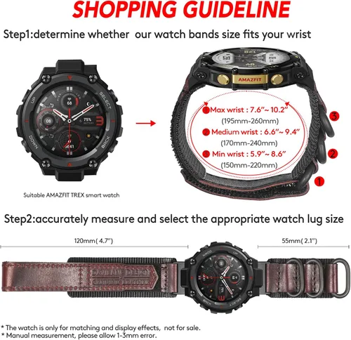 Miniatura 63 de Correa de reloj compatible con Amazfit T-Rex/T-Rex 2/T-Rex Pro/T-Rex Ultra/T-Rex Ultra 2, nuevo diseño de conector mejorado