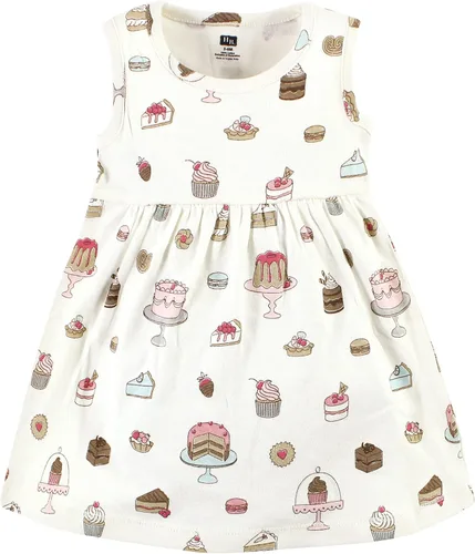 Miniatura 4 de Hudson Baby - Conjunto de vestido y cárdigan de algodón para niña bebé