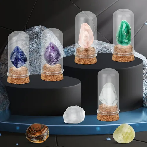 Miniatura 7 de Kit de excavación de piedras preciosas (forma única), gran kit de ciencia STEM para niños, excava tus propias 16 piedras preciosas reales, juguetes