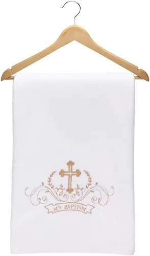 Miniatura 6 de Manta de Bautizo para Bebé Mi Bautizo Dedicación Blanca con Cruz Bordada Manta de Recepción Premium Suave Cálida y Acogedora de Lana de Coral