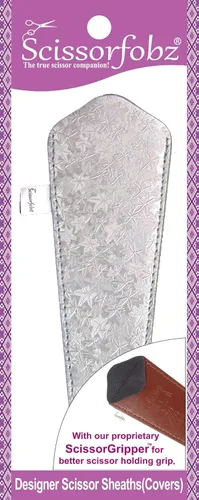 Miniatura 114 de Fundas protectoras para tijeras de diseñador, 4 unidades, tamaño surtido, diseño floral victoriano azul #4-304 Jardín floral victoriano azul