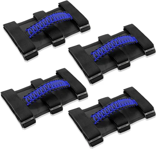 4 asas de agarre de barra antivuelco compatibles con Jeep Wrangler JLU JK JKU TJ YJ LJ JT JL y Gladiator JT 1987-2021 UTV y ATV, se adapta a barras