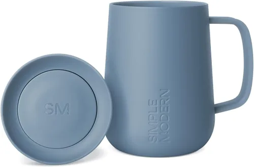 Miniatura 12 de Simple Modern - Taza Voyager Signature Vaso de viaje para café con tapa de 360° y asa Vaso de café helado y té de infusión fría con Abedul