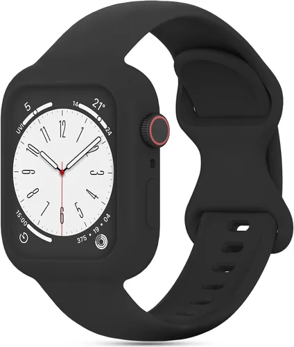 Keebowz Funda Protectora de Silicona Compatible con Apple Watch de 38mm 40mm 41mm 42mm 44mm 45mm 46mm 49mm, Mujeres y Hombres, Correa Deportiva para