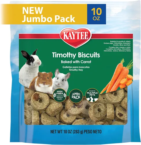 Miniatura 13 de Kaytee Timothy Biscuits Golosinas Horneadas con Manzana para Conejos, Cobayas, Chinchillas, Hámsters, Jerbos y Ratones, 10 oz