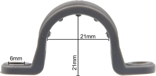 Miniatura 2 de ISPINNER 50 correas de tubo de PVC de 1/2 pulgada, correa de conducto de plástico de 2 agujeros para tuberías de PVC, conductos y cables