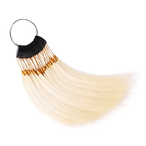 Muestras de cabello para probar el color – 30 muestras de cabello 100% Remy, anillos de color de cabello humano 100% Remy, muestras de color de