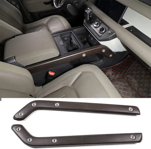Miniatura 10 de TINKI 2 piezas de plástico ABS para decoración de consola central de automóvil para Land Rover Defender 110 accesorios 2020 2021 2022 piezas