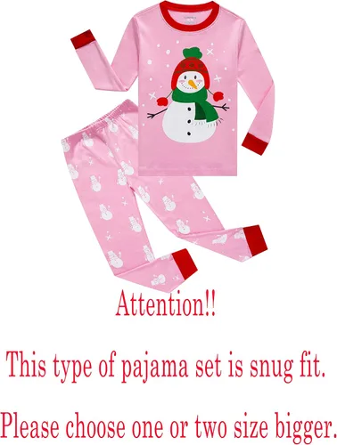 Miniatura 2 de Family Feeling - Conjunto de pijama para niños pequeños, 100% algodón, manga larga