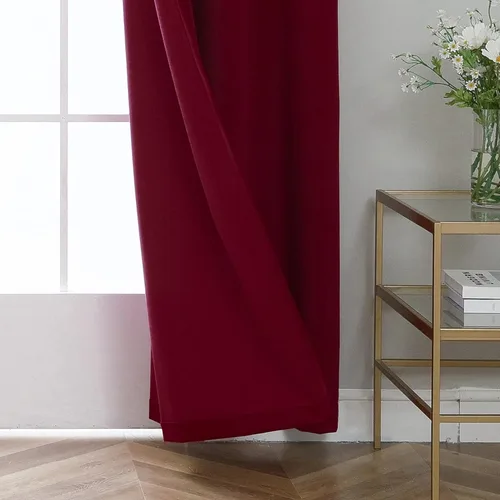 Miniatura 5 de PLEASANT BOULEVARD Cortinas 100% opacas [2 paneles] Elegantes cortinas con aislamiento térmico para dormitorio, sala de estar, ventana grande