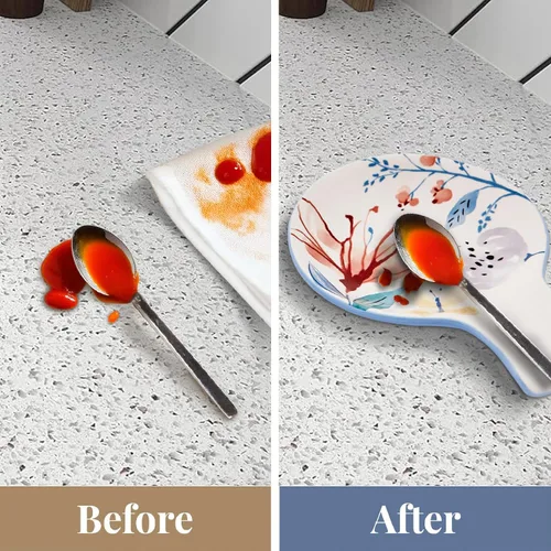 Miniatura 7 de Bico Blossom Symphony Soporte para Cucharas para Estufa, Soporte de Cuchara de Cerámica para Encimera de Cocina, Soporte para Cuchara de Café Fácil