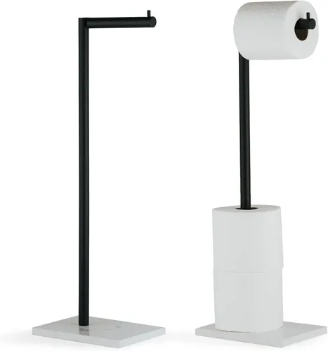 Miniatura 10 de Marmolux Acc - Soporte de Papel Higiénico de Pie 1 pieza - Almacenamiento de Baño para 4 Rollos de Pañuelos Soporte Moderno de Papel Higiénico
