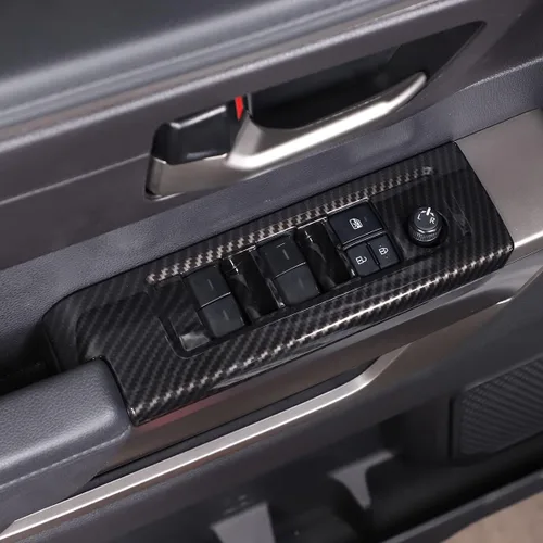 Miniatura 18 de Cubierta protectora para panel de botón de elevación de ventana de puerta de automóvil compatible con Toyot@Tundra/Sequoia 2022-2024, cubierta