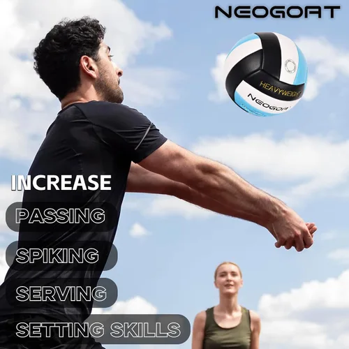 Miniatura 5 de 1.1LBS Weighted Heavy Volleyball For Setters Serve Trainer Setter Weighted Volleyball Training Equipment Size 5 Soft PU Leather, Durable for