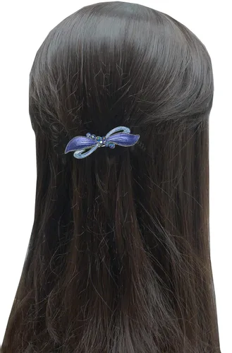 Miniatura 3 de Dz Pk Pasadores, 12 unidades, lazo para el pelo con lazo en una cinta, pinzas para el pelo francés, 2 Ea 6 colores YY86400-1-D