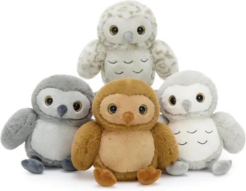 Miniatura 8 de MorisMos Juego de 2 peluches para perros, juego de juguetes de peluche para cachorros de 11.8 pulgadas, peluches suaves de perro gris y amarillo