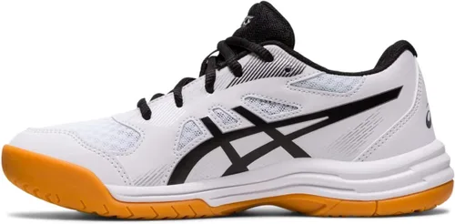 Miniatura 4 de ASICS Upcourt 5 GS - Tenis deportivos para niños pequeños y grandes, parte superior textil con cierre de cordones y diseño llamativo