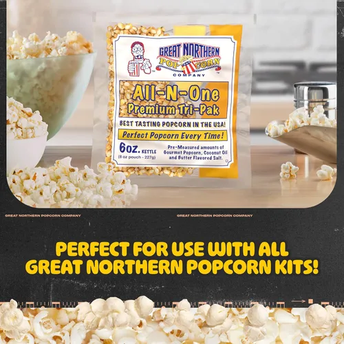 Miniatura 5 de Great Northern Popcorn - Máquina para hacer palomitas de maíz, 6 onzas, con hervidor de acero inoxidable de 640 W, cajón de viejas sirvientas