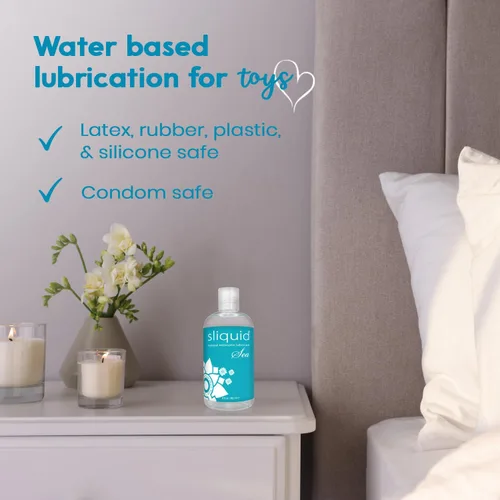 Miniatura 5 de Sliquid Sea - Lubricante a base de agua, gel íntimo infundido con extractos de algas marinas rejuvenecedores e hidratantes, lubricante personal, 8.5