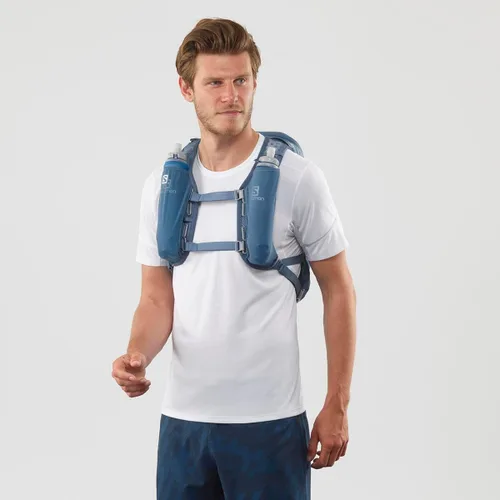 Miniatura 4 de Salomon Unisex Agile 12 Set, Hydration & Storage Vest with 500ml Flasks Included Azul Copen / DENIM OSCURO