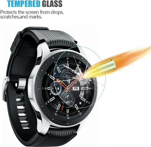 Miniatura 3 de [Paquete de 4] Protector de pantalla de vidrio templado para Samsung Galaxy Watch 4 Classic 1.811 in/Watch 1.811 in