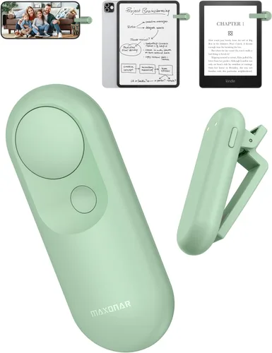 Miniatura 10 de Maxonar Magsnap - Rotulador de páginas remoto para Kindle Paperwhite/Oasis y Kobo, nunca pierde piezas, batería de 100 horas, conexión RF, 2 en 1