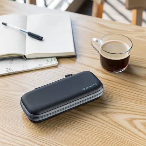 Miniatura 5 de ROMAUNT Estuche de transporte de viaje compatible con cápsulas Nespresso OrignalLine, accesorio para cafetera portátil de café protector con espuma
