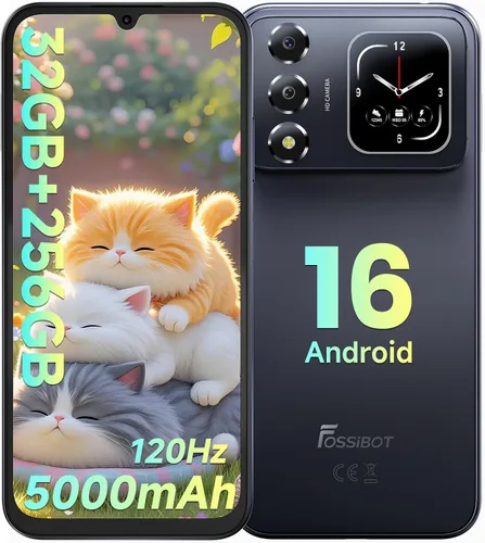 Miniatura 12 de FOSSIBOT Teléfonos celulares S7 Android 16, 16GB+128GB+2TB teléfono desbloqueado, pantalla FHD de 6.9 pulgadas, teléfonos inteligentes de doble